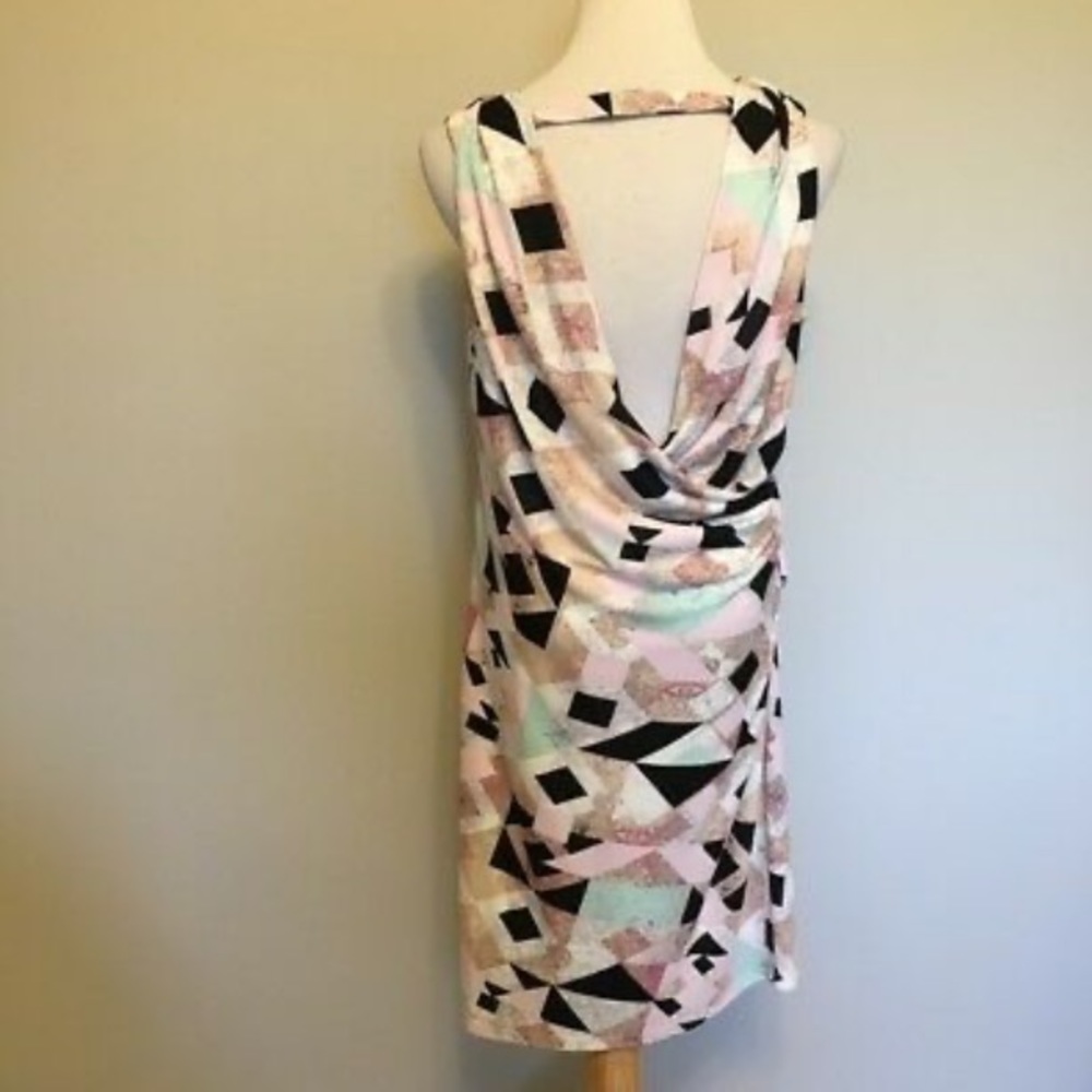 Robert Rodriguez draped scoop neck dress Medium vacation dinner